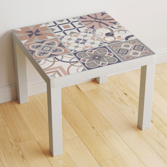Vinilo Adhesivo Decorativo para Mesa - Motivo Azulejos de cemento