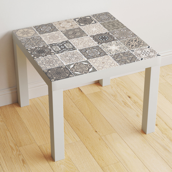 Vinilo Adhesivo Decorativo para Mesa - Motivo Azulejos de cemento
