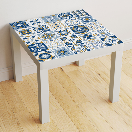 Vinilo Adhesivo Decorativo para Mesa - Motivo Azulejos de cemento