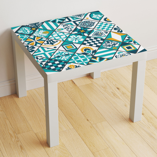 Vinilo Adhesivo Decorativo para Mesa - Motivo Azulejos de cemento