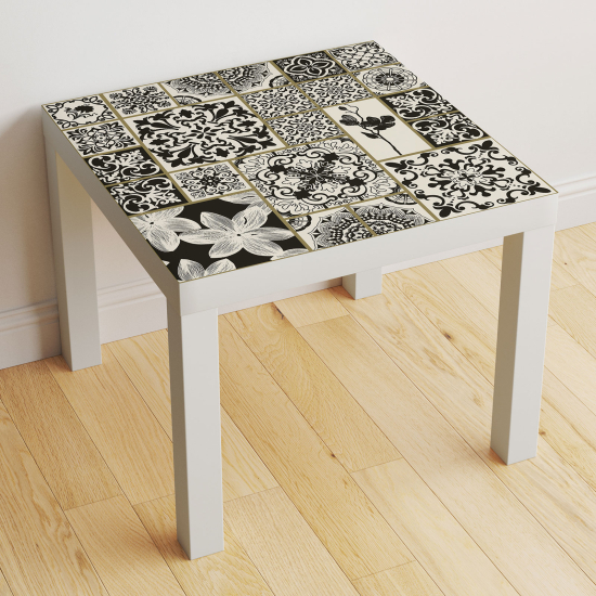 Vinilo Adhesivo Decorativo para Mesa - Motivo Azulejos de cemento