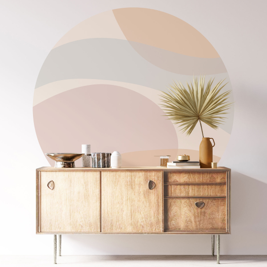 Vinilo Adhesivo Decorativo Redondo - Abstracto