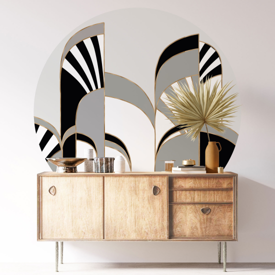 Vinilo Adhesivo Decorativo Redondo - Motivo geométrico