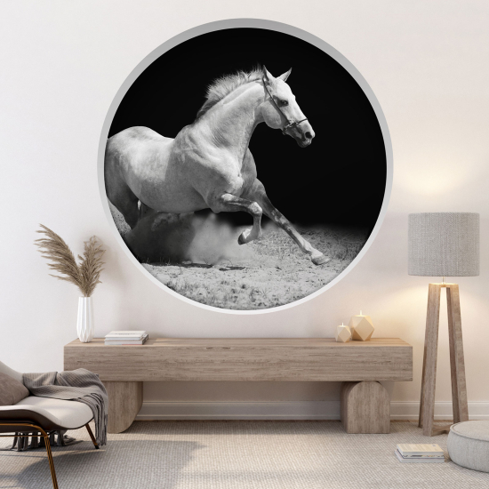 Vinilo Adhesivo Decorativo trampantojo 3D - Caballo