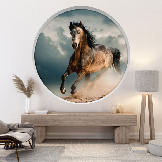 Vinilo Adhesivo Decorativo trampantojo 3D - Caballo