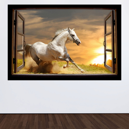 Vinilo Adhesivo Decorativo trampantojo 3D - Caballo