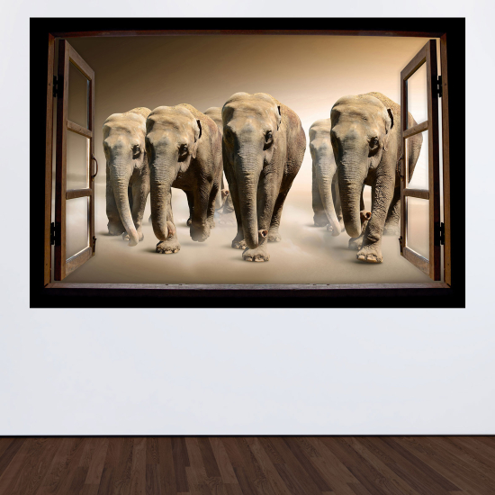 Vinilo Adhesivo Decorativo trampantojo 3D - Elefante