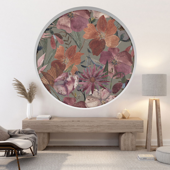 Vinilo Adhesivo Decorativo trampantojo 3D - Flores