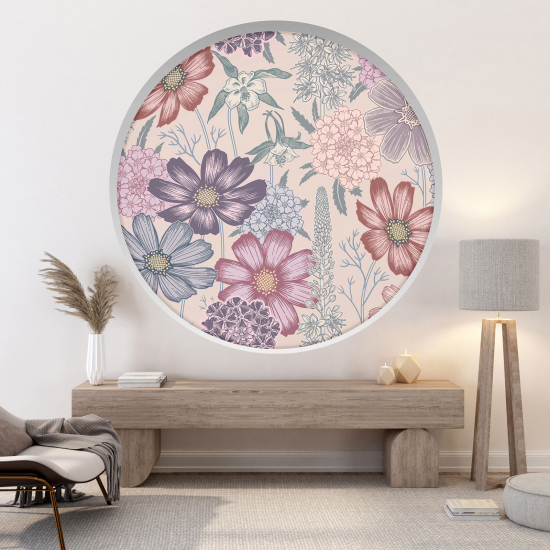Vinilo Adhesivo Decorativo trampantojo 3D - Flores