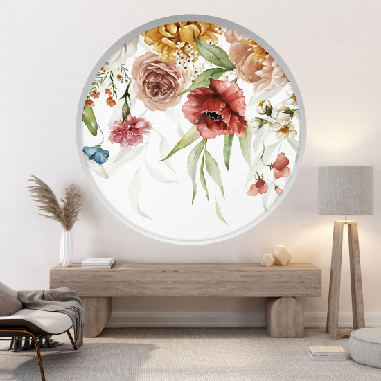 Vinilo Adhesivo Decorativo trampantojo 3D - Flores