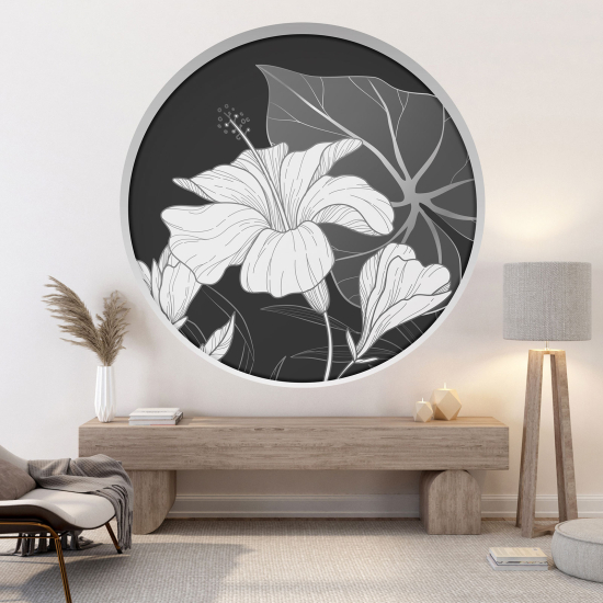 Vinilo Adhesivo Decorativo trampantojo 3D - Flores