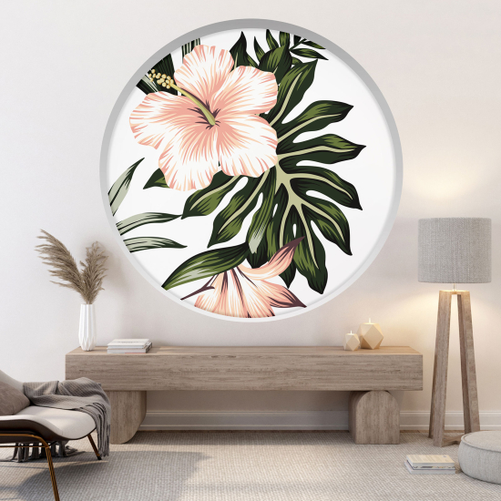 Vinilo Adhesivo Decorativo trampantojo 3D - Flores Tropicales