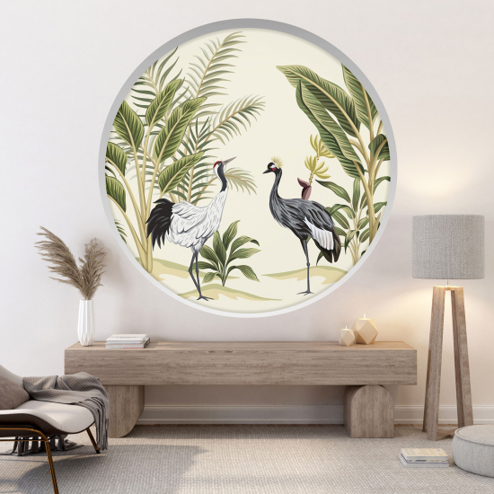 Vinilo Adhesivo Decorativo trampantojo 3D - Garzas