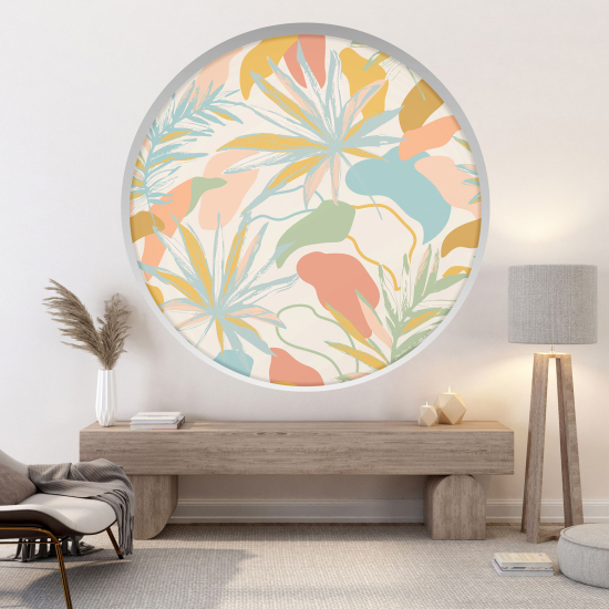 Vinilo Adhesivo Decorativo trampantojo 3D - Hojas Tropicales