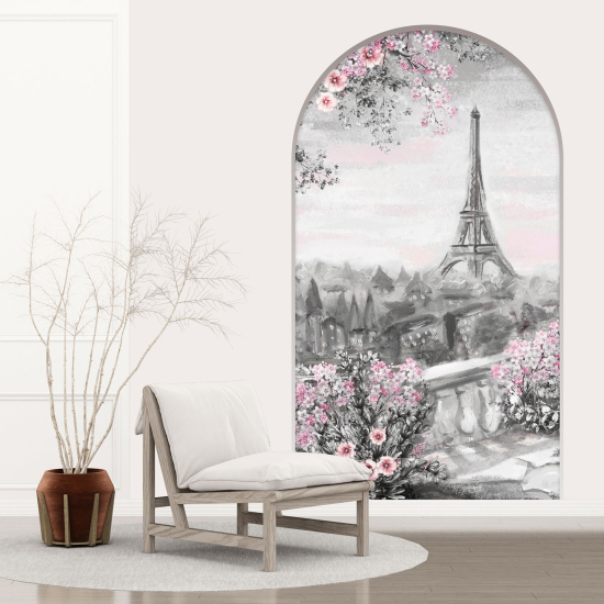 Vinilo Adhesivo Decorativo trampantojo 3D - La Torre Eiffel