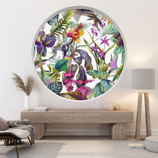 Vinilo Adhesivo Decorativo trampantojo 3D - Motivo tropical