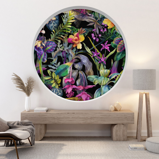 Vinilo Adhesivo Decorativo trampantojo 3D - Motivo tropical