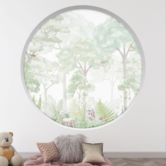 Vinilo Adhesivo Decorativo trampantojo 3D para niños - Infantil - Bosques
