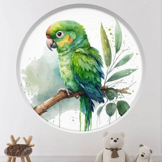 Vinilo Adhesivo Decorativo trampantojo 3D para niños - Infantil - Loro