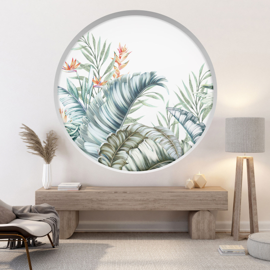 Vinilo Adhesivo Decorativo trampantojo 3D - Plantas tropicales