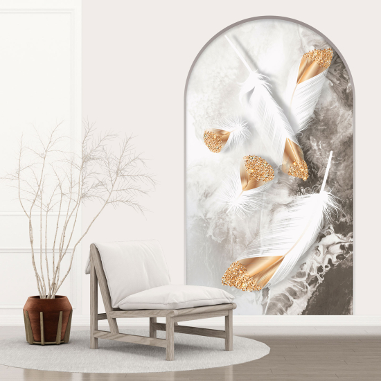 Vinilo Adhesivo Decorativo trampantojo 3D - Plumas