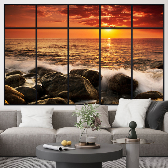 Vinilo Adhesivo Decorativo trampantojo 3D - Vista al Mar