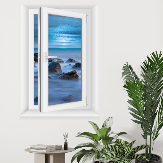 Vinilo Adhesivo Decorativo trampantojo 3D - Vista al mar