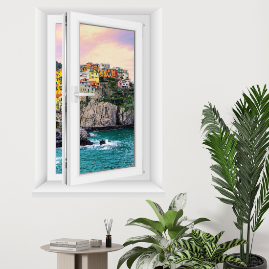 Vinilo Adhesivo Decorativo trampantojo 3D - Vista al mar