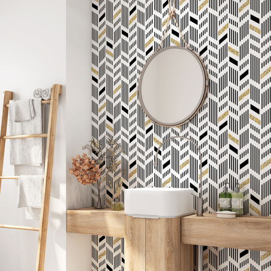 Vinilo Adhesivo para baño - Motivo Chevron