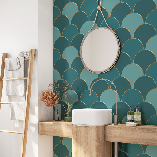 Vinilo Adhesivo para baño - Motivo elegante