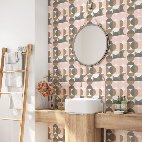 Vinilo Adhesivo para baño - Motivo Geométrico