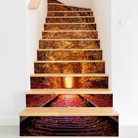 Vinilo Adhesivo para escaleras - Camino Bosque