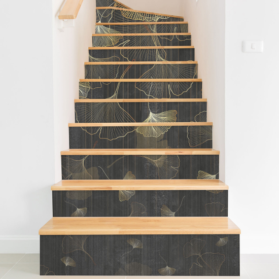 Vinilo Adhesivo para escaleras - Hojas tropicales