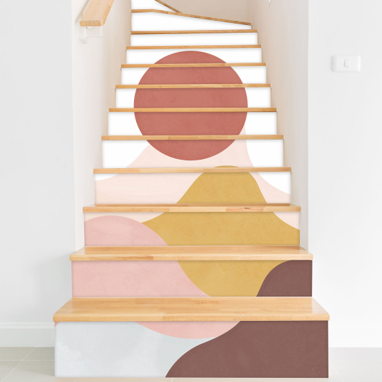 Vinilo Adhesivo para escaleras - Paisaje Boho