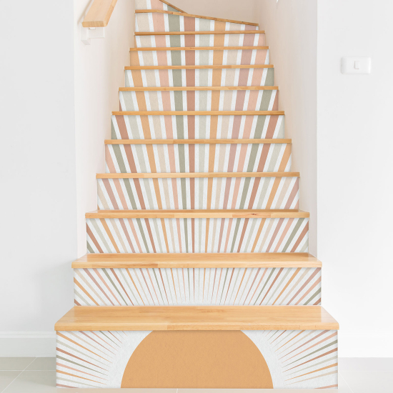 Vinilo Adhesivo para escaleras - Sol Boho