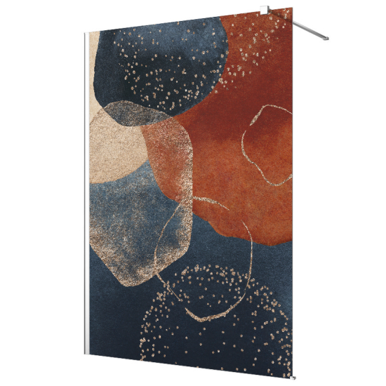 Vinilo Adhesivo para mampara de ducha esmerilado - Abstracto