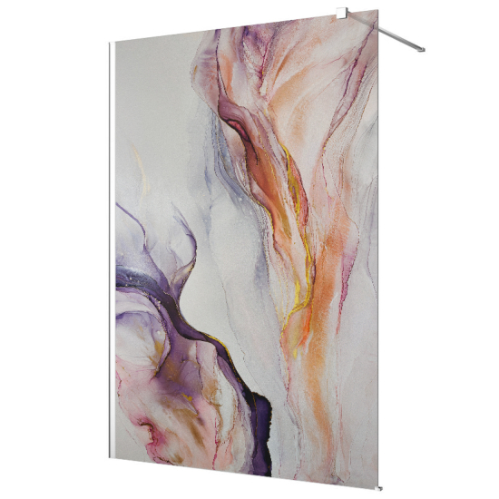 Vinilo Adhesivo para mampara de ducha esmerilado - Abstracto