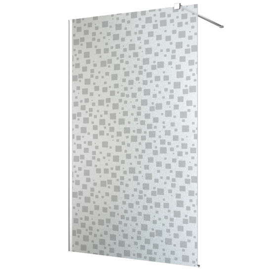 Vinilo Adhesivo para mampara de ducha esmerilado - Cuadrados