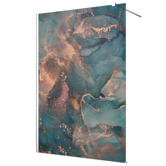 Vinilo Adhesivo para mampara de ducha esmerilado - Efecto marmoleado