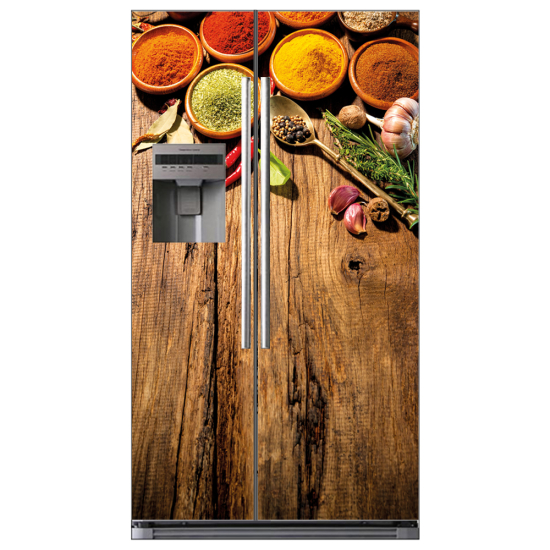 Vinilo Adhesivo para nevera americana - Especias