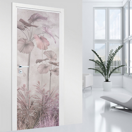 Vinilo Adhesivo para puerta - Hojas