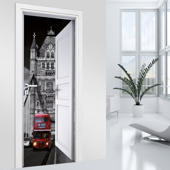 Vinilo Adhesivo para puerta - Londres