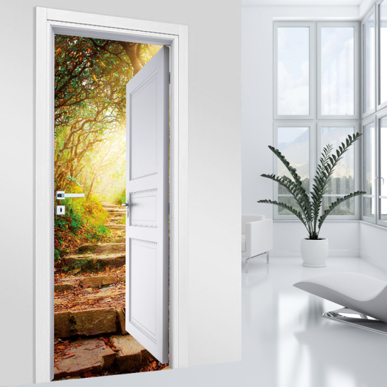 Vinilo Adhesivo para puerta - Naturaleza