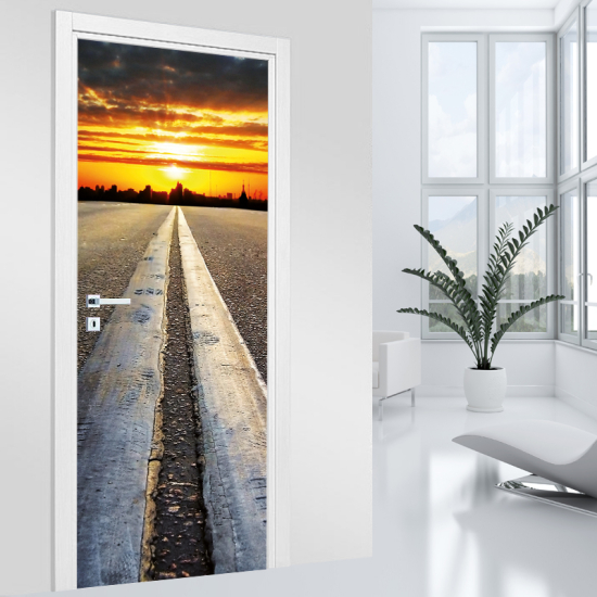 Vinilo Adhesivo para puerta - Ruta