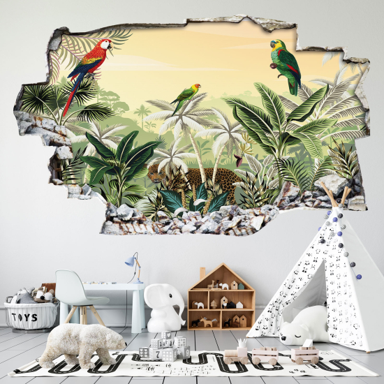 Vinilo Adhesivo trampantojo 3D - Loros