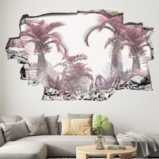 Vinilo Adhesivo trampantojo 3D - Palmeras