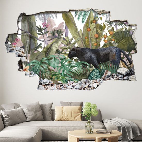 Vinilo Adhesivo trampantojo 3D - Pantera Negra