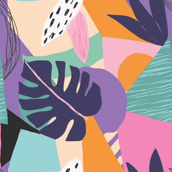 Papel pintado panorámico - Hojas de diseño