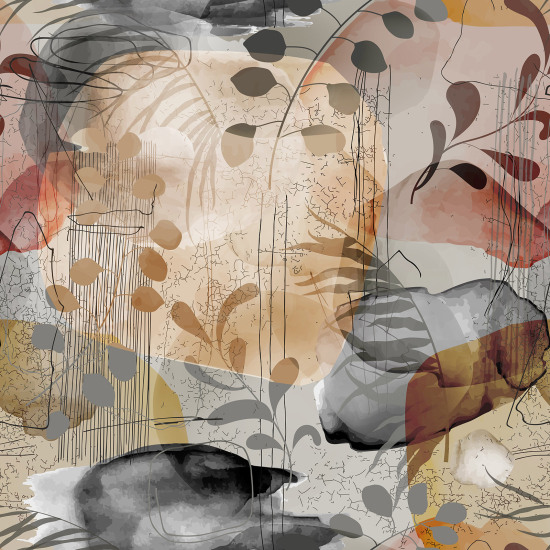 Papel pintado panorámico - Hojas de diseño