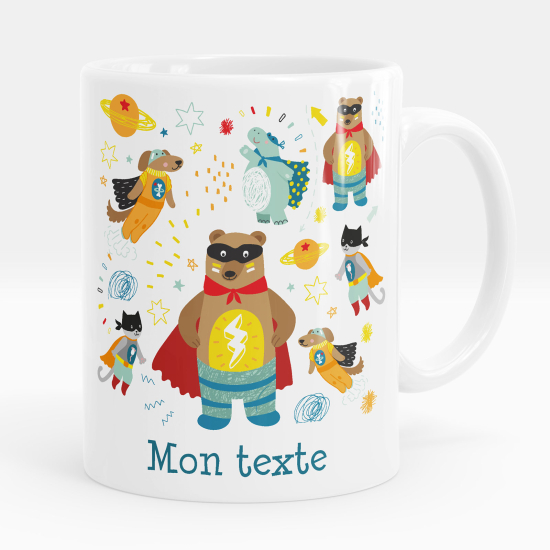 Taza personalizada - Animales superhéroes